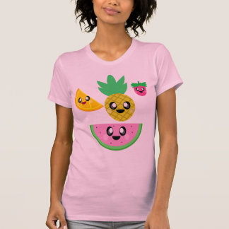 T-SHIRT FRUIT KAWAII PASTÈQUE ANANAS BAIE ORANGE