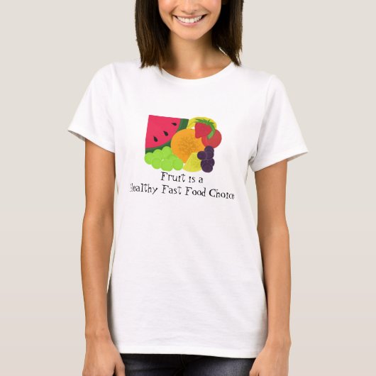 T-shirt Fruit le Fast Food Sain (Devant)