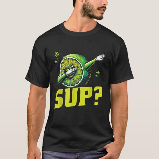 T-shirt Fruit Lime Dab Dabbing Lime Sup (Devant)