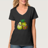 T-shirt Fruit Love Pear and Pineapple (Devant)