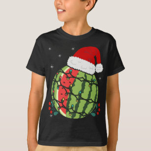 T-shirt Fruit tropical Santa Hat Watermelon Hawaii Christm