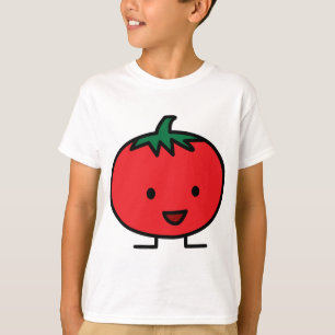 T-shirt Fruit végétal rouge de tomate heureuse