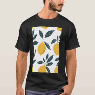 T-shirt Fruit vintage Motif Art Lemon