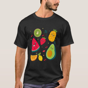 T-shirt Fruits Costume Mignonne Salade de Fruit Hommes Fem