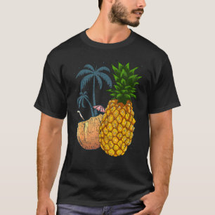 T-shirt Fruits de coco Palmiers Tropical Summer Vacances