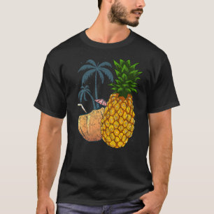 T-shirt Fruits de coco Palmiers Tropical Summer Vacances