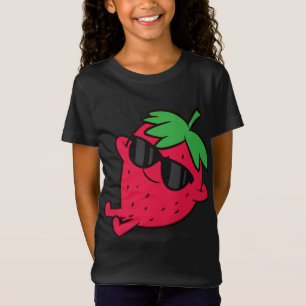 T-Shirt Fruits de fraise mignonne Relaxant Fraise lazy