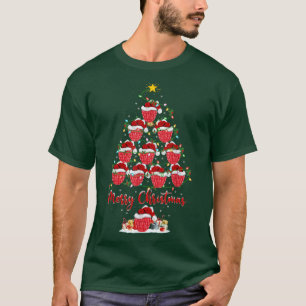T-shirt Fruits de framboise Xmas Correspondant Père Noël F