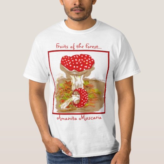 T-shirt Fruits de l'amanite Muscaria de forêt (Devant)