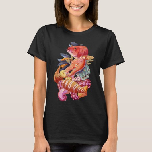 T-shirt Fruits de mer (Devant)