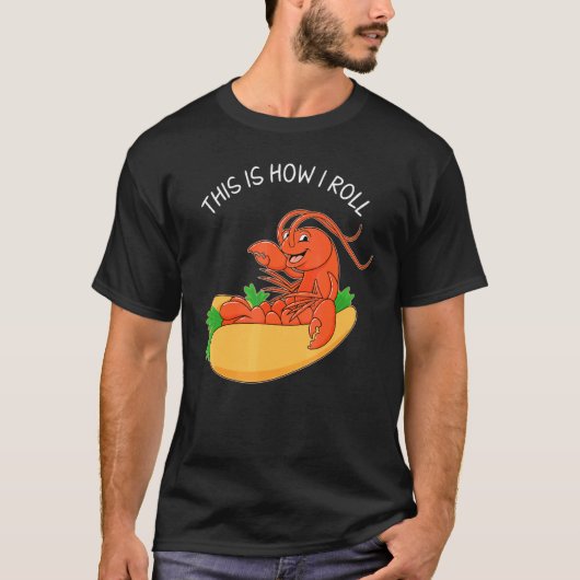 T-shirt Fruits de mer Comment je roule Lobster Roll (Devant)