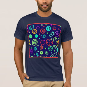 T-shirt Fruits de Neon Couleurs Motifs