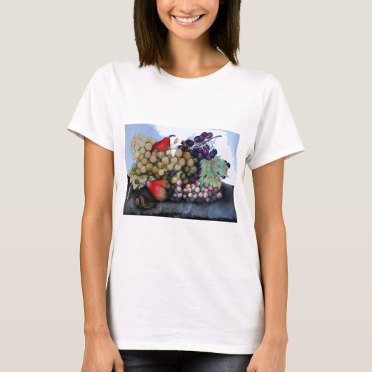 T-SHIRT FRUITS DE SAISON 1 - RAISONS ET PEARS (Devant)