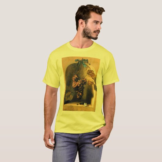 T-shirt FRUITS DE SAISON -PROSPÉRITÉ jaune vert (Devant entier)