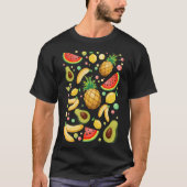 T-shirt Fruits d'été frais Motif (Devant)