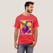 T-shirt Fruits et étoiles vibrants. Commandez dès maintena (Devant entier)