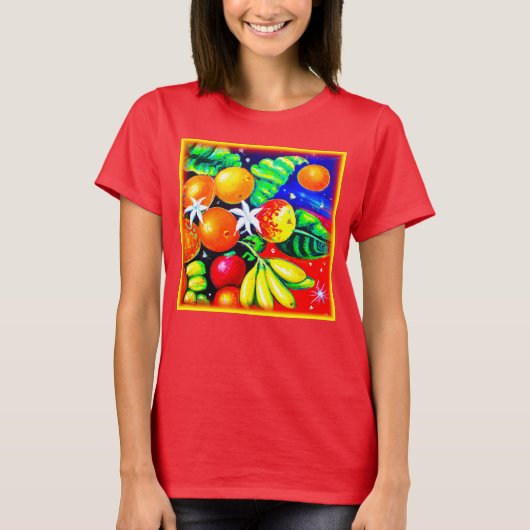 T-shirt Fruits Étonnants Ciel Étoffant. Commandez dès main (Devant)