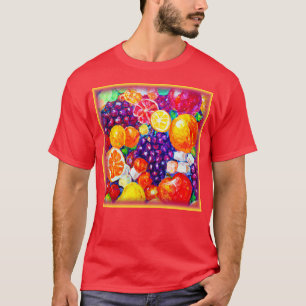 T-shirt "Fruits frais Motif" Cute Art. Acheter Maintenant
