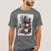 T-shirt Fruits noirs et blancs (Devant)