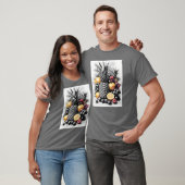 T-shirt Fruits noirs et blancs (Unisexe)