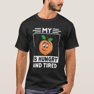 T-shirt Fruits Peachs Imprimer Juste Apricot Peach Hungry 