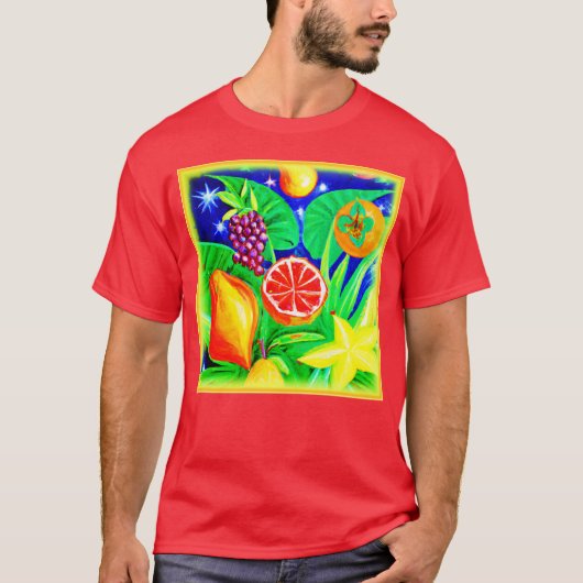 T-shirt Fruits tropicaux dans le ciel. Commandez dès maint (Devant)