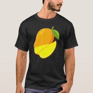 T-shirt Fruits tropicaux de Mango jaune Vegan végétarien v