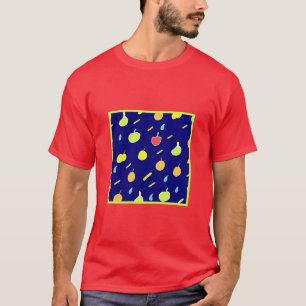 T-shirt Fruits tropicaux Motif couleur néon