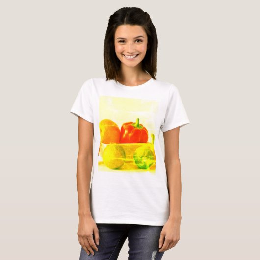 T-shirt "Fruits Vegetables" Belle Photo. Commandez dès mai (Devant entier)