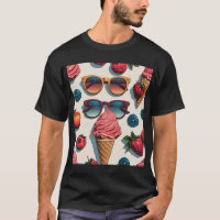 Fruity Summer - Sunglass Cones & Berries Tee