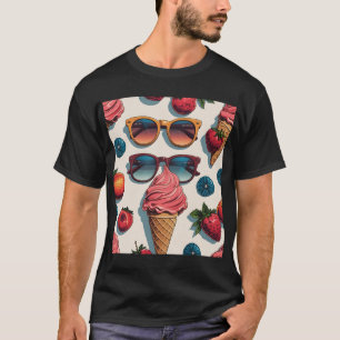 T-shirt Fruity Summer - Sunglass Cones & Berries Tee