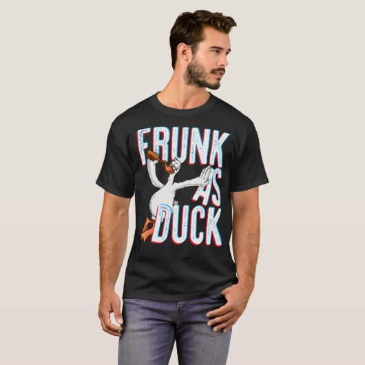 T-shirt Frunk As Duck Funny Boire Alcool noir labrado (Devant entier)