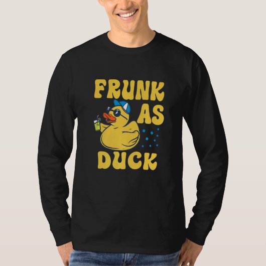 T-shirt Frunk As Duck   Rubber Duck Drinking Meme Humor  4 (Devant)