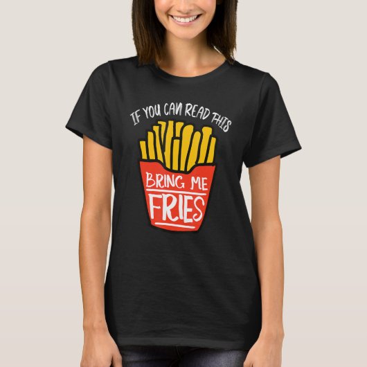 T-shirt Fry Français m'apporte des frites (Devant)
