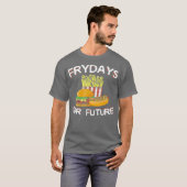 T-shirt Fryday Burger Hot Dog and Fries for Fast Food (Devant entier)