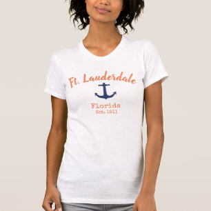 T-shirt Ft. Chemise Ancre Lauderdale Floride