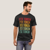 T-shirt Ftx Token Crypto Rainbow Text Design (Devant entier)