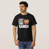 T-shirt Fuchs J'Aime Vraiment Ramen Sweet Kawaii Noodle (Devant entier)