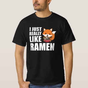 T-shirt Fuchs J'Aime Vraiment Ramen Sweet Kawaii Noodle