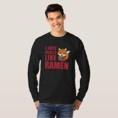 T-shirt Fuchs J'Aime Vraiment Ramen Sweet Kawaii Noodle (Devant entier)