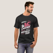 T-shirt fuchsia douce 16e croisière en voyage d'anniversai (Devant entier)