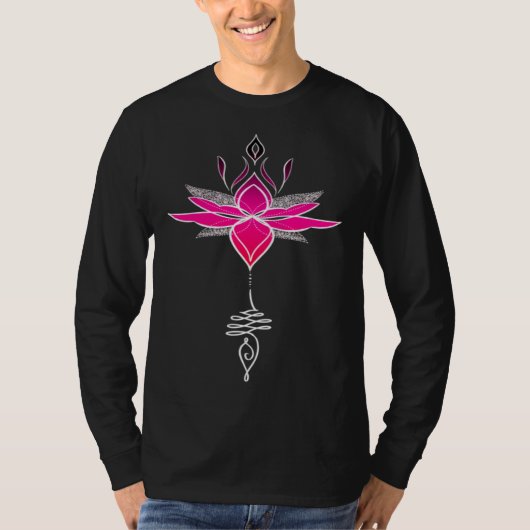 T-shirt Fuchsia ombre Lotus and unalume (Devant)