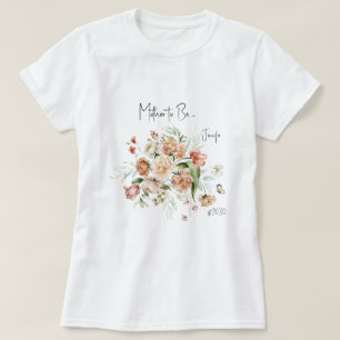 T-shirt Fuchsia Rose Future Maman Baby Shower