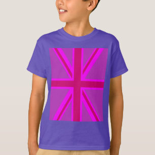 T-shirt Fuchsia Union Jack