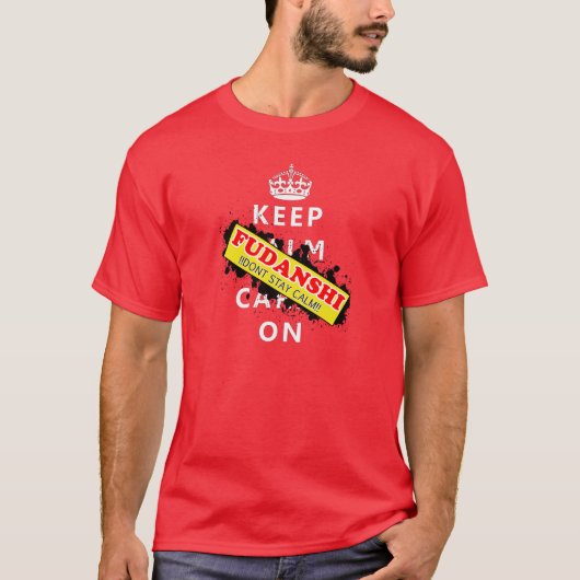 T-shirt Fudanshi ne calment pas vers le bas (Devant)
