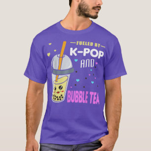 T-shirt Fueled by K-Pop and Bubble Tea - Otaku 