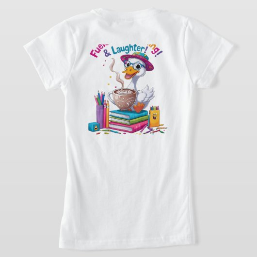 T-Shirt Fueled by Learning GooseTshirt– Back to School Fun (Couchage Retour)