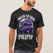 T-shirt Fueled Monster Truck Fighting Epilepsy Awareness (Devant)