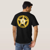 T-shirt FUGITIVE RECOVERY AGENT BADGE (Dos entier)