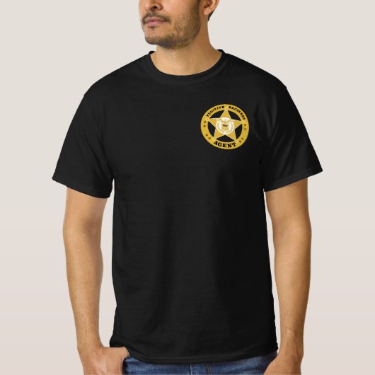 T-shirt FUGITIVE RECOVERY AGENT BADGE (Devant)